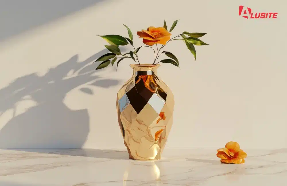 แจกันและของประดับบนโต๊ะ