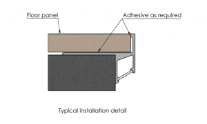 Lightning Tile In Stair Nose - Alusite