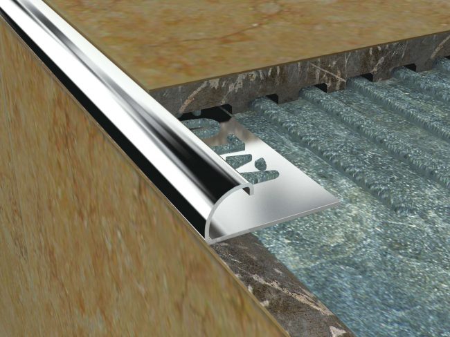 Stainless Steel Round Tile Trim Alusite S-TR series
