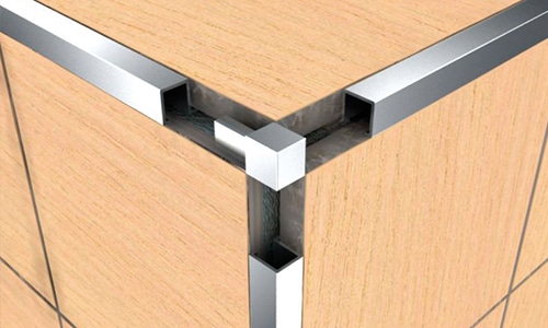 Aluminium Corner for Aluminium Square Tile Trim Alusite TSAP series