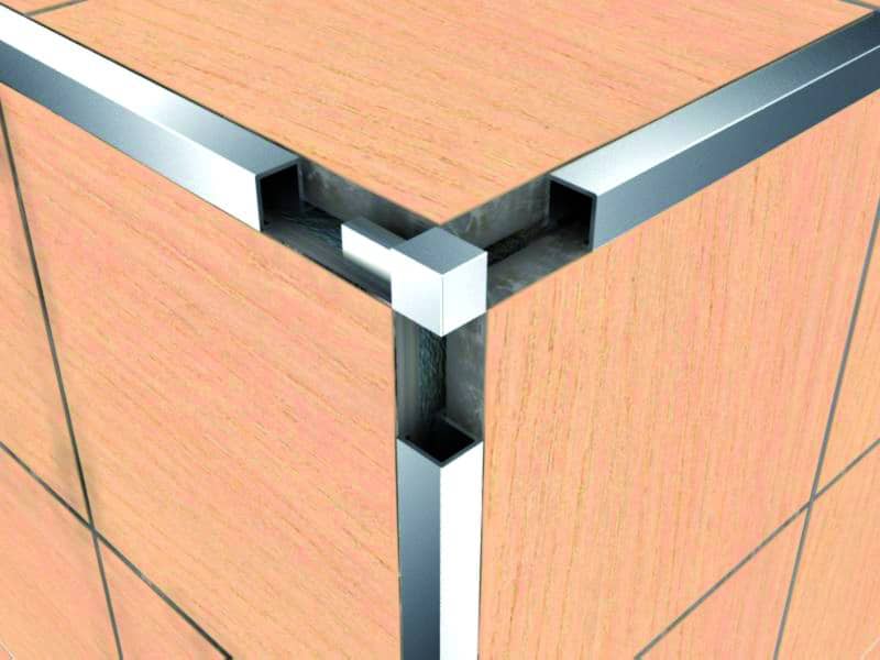 Aluminium Square Tile Trim Alusite TSAP series