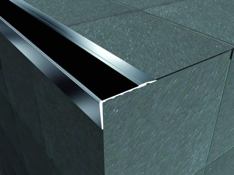 Aluminium Safety Stair Nose With Anti Slip Alusite
