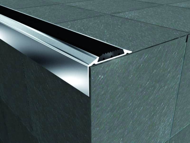 Aluminium Safety Stair Nose With Anti Slip Alusite