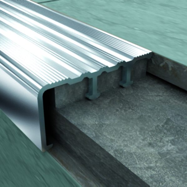 Aluminium Stair Nose for Concrete or tile Alusite SNAP Series